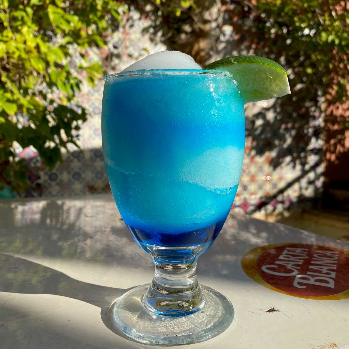 El Patio, the iconic Houston Tex-Mex, will offer its famous blue margaritas for $9 all day on Feb. 22.