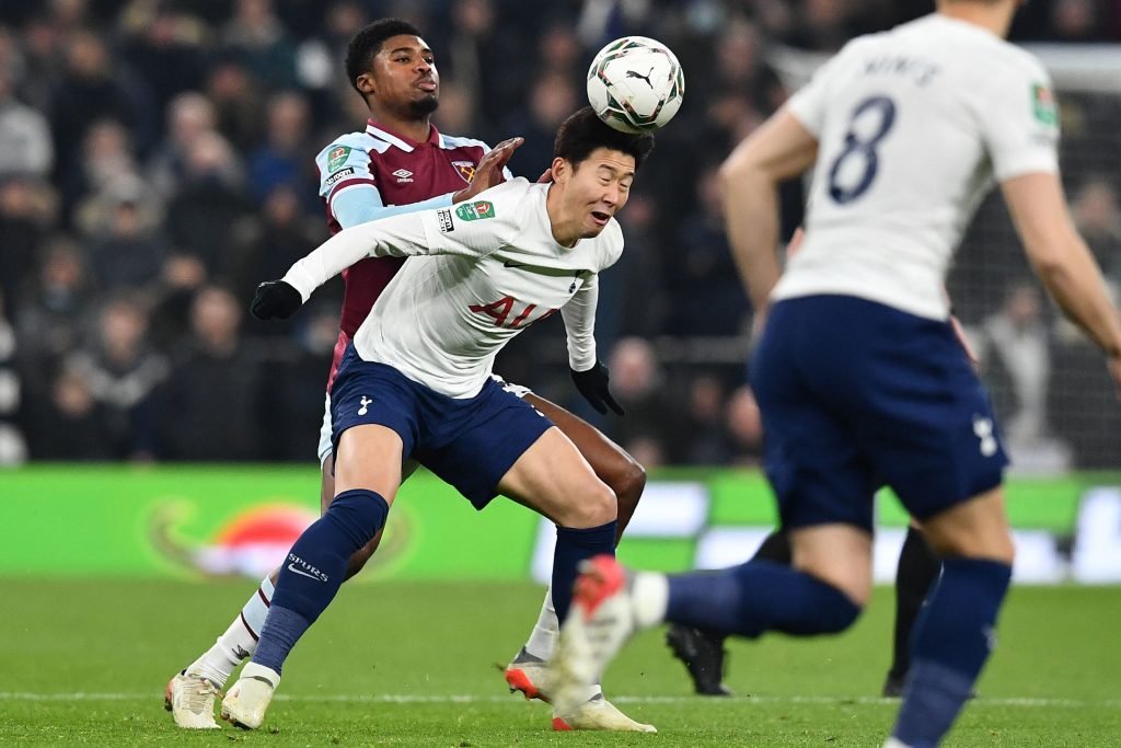 West Ham United ward off Tottenham Hotspur interest in defender Ben Johnson with contract extension.  (Photo by BEN STANSALL/AFP via Getty Images)