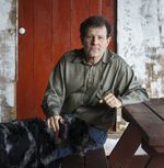 Nick Kristof at his family farm in Yamhill, Jan. 14, 2022.
