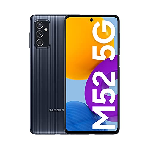 SAMSUNG Galaxy M52 5G - Mobile Phone, Android, Smartphone, 128 GB, Black, ES Version