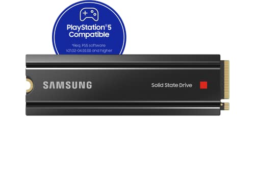 Samsung 980 Pro 2TB, up to 7,000 MB/s, PCIe 4.0 NVMe M.2 (2280), Internal SSD with Heatsink for Gaming Console (MZ-V8P2T0)