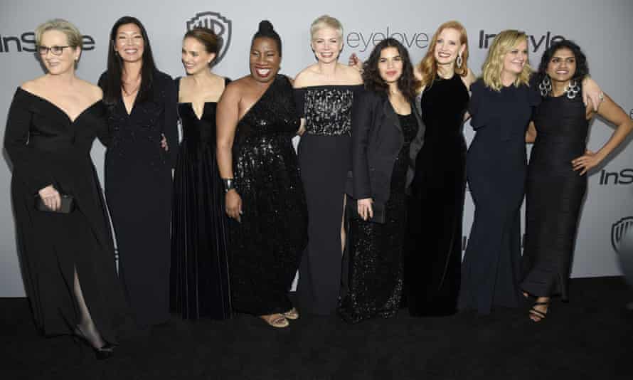 Female actors at the 2018 Golden Globes in black