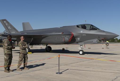 Avión F-35 de EE.UU. en un ejercicio en la base de Los Llanos (Albacete) en junio de 2019