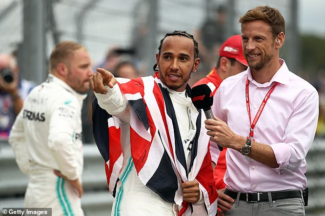 Speaking with former team-mate Lewis Hamilton in 2019 (above), Button now features as a regular pundit within the Formula One paddock
