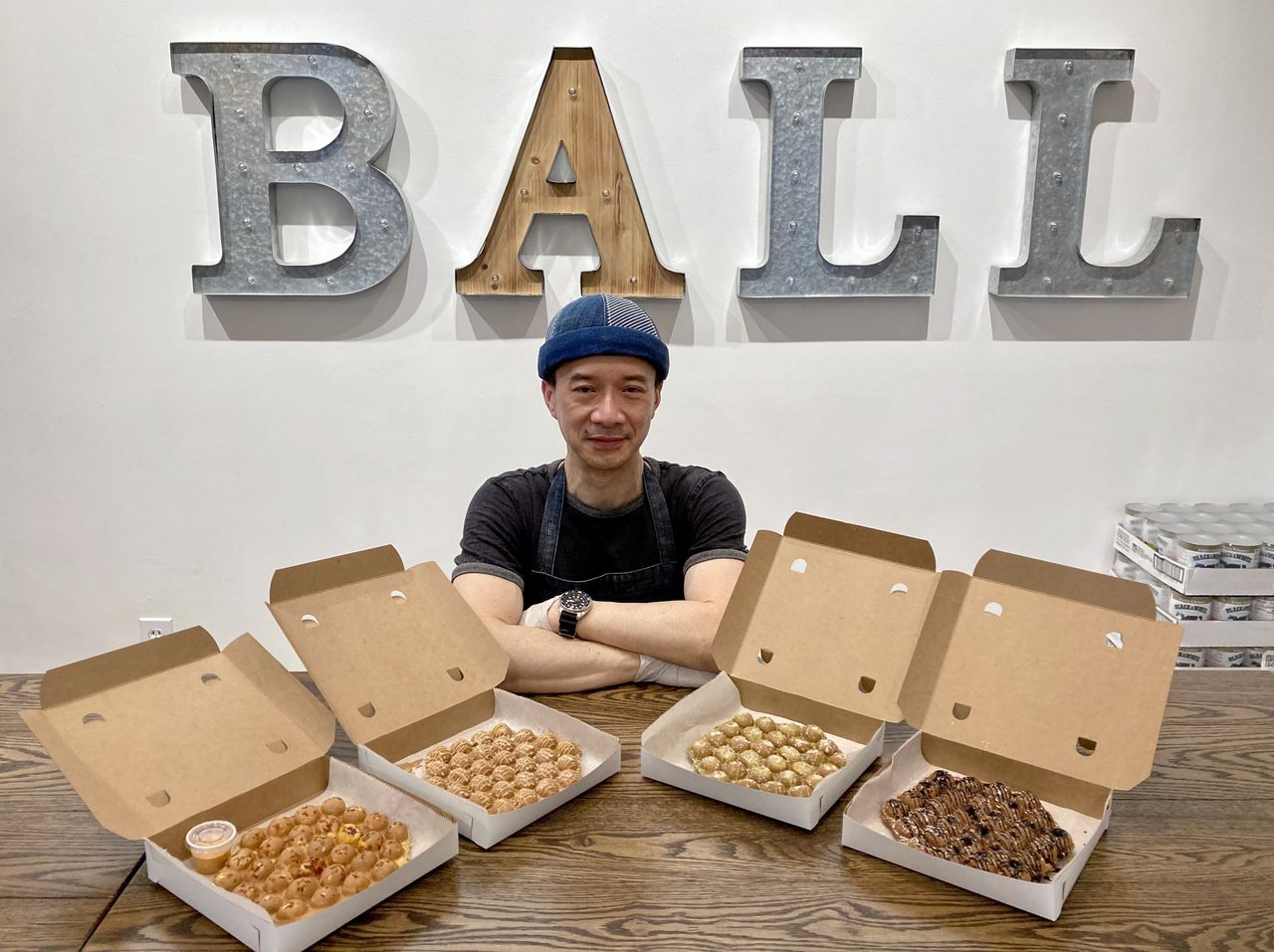 Aldous Lau, owner of Ball Ball Waffle