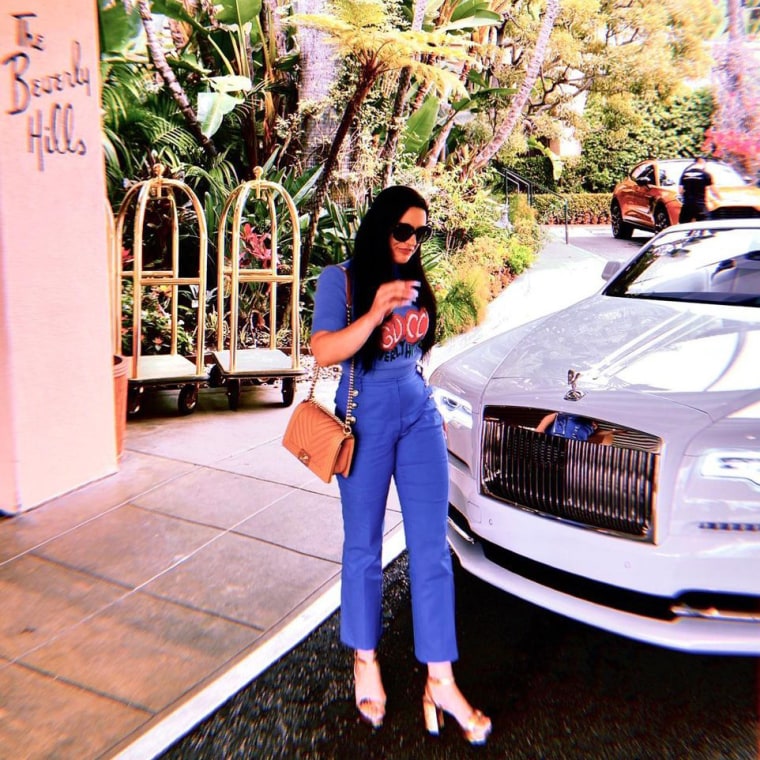 Image: Instagram photo of Danielle Miller at a luxury Los Angeles hotel