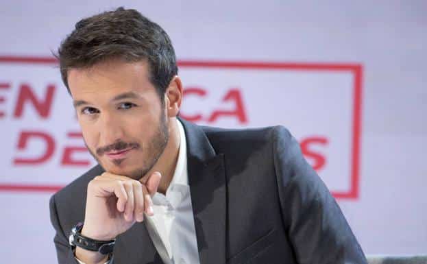 The Mediaset presenter, Diego Losada, on the set of 'On everyone's lips'. 