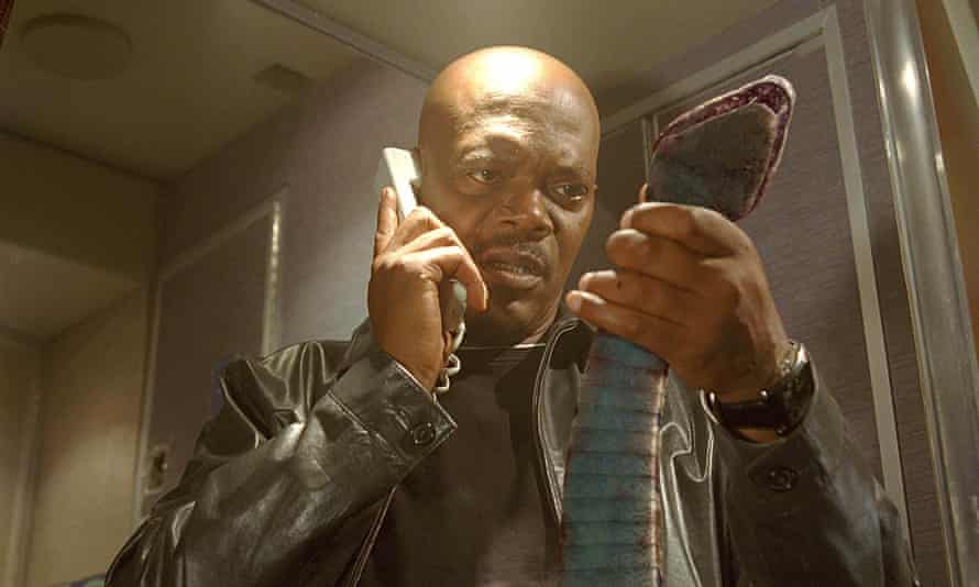 Samuel L Jackson in Snakes on a Plane.