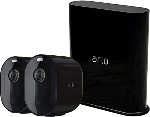 Arlo Pro3, 3 cámara vigilancia wifi 2K, faro y sirena, detector de movimiento, visión nocturna en color, audio bidireccional, con una prueba gratuita de 90 días de Arlo Secure, Blanco
