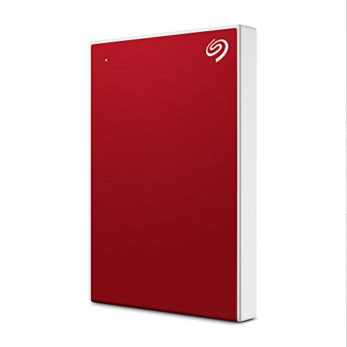 Seagate One Touch, 1TB, External Hard Drive, Red, USB 3.0, PC, Mac, Computer, 1 Year MylioCreate, 4 Months Adobe Creative Cloud Photography Plan, 2 Years Rescue Services (STKB1000403)