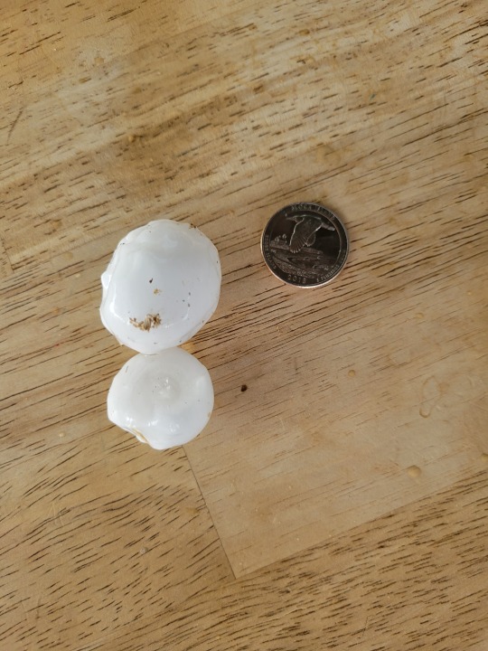In Burnet County, hail was reported along County Road 211 in Briggs, Texas. (KXAN Viewer Photo)