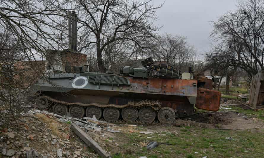 An abandoned tank