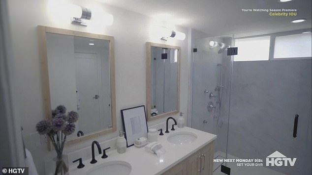 Spa-like bathroom: Tiffany then showed her the spa-like bathroom redo