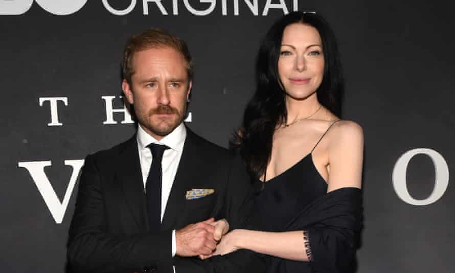 Foster and his wife, Laura Prepon.