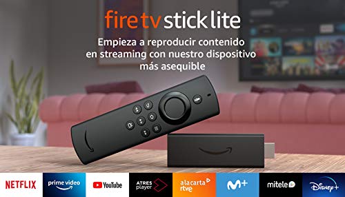Fire TV Stick Lite with Alexa voice control |  Lite (no TV controls), HD streaming, 2020 model
