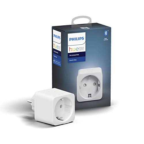 Philips Hue Smart Plug, with Bluetooth, Compatible with Alexa and Google Home