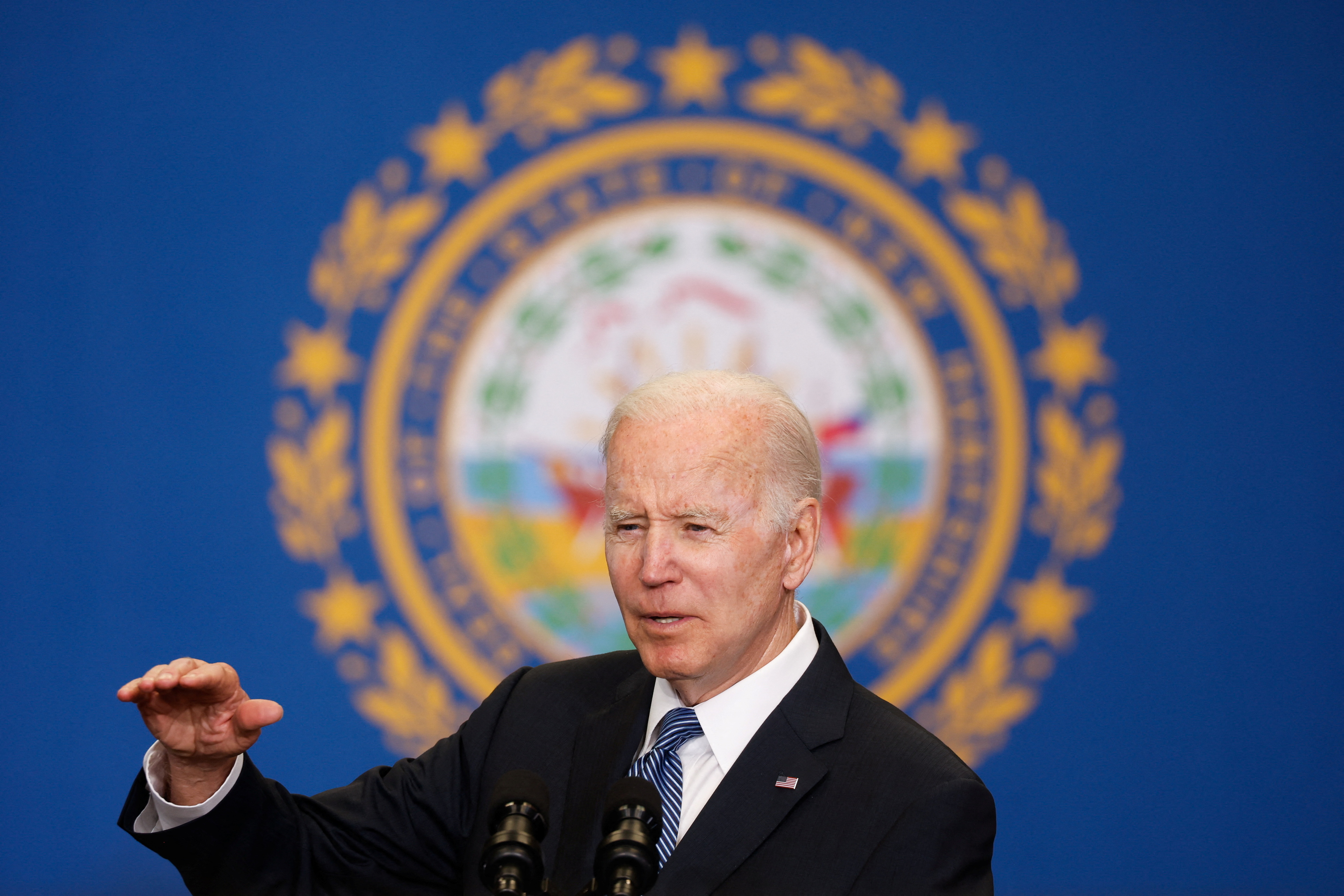 U.S. President Joe Biden visits New Hampshire