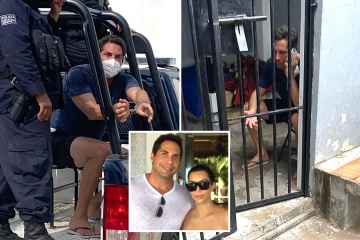 Kardashian friend Joe Francis looks deranged in handcuffs after assault arrest 