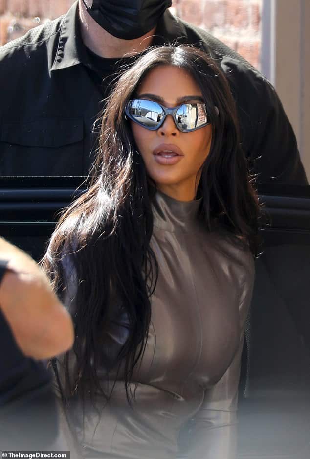 Rough entrance: Kim Kardashian and her famous family didn't exactly receive a warm welcome when they were booed as they arrived at a taping of Jimmy Kimmel Live in Hollywood on Wednesday