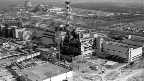 A reactor at the Chernobyl power plant exploded on April 26, 1986, releasing large amounts of radiation into the atmosphere.