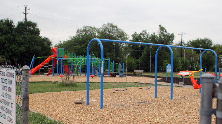 Image: An empty playground.