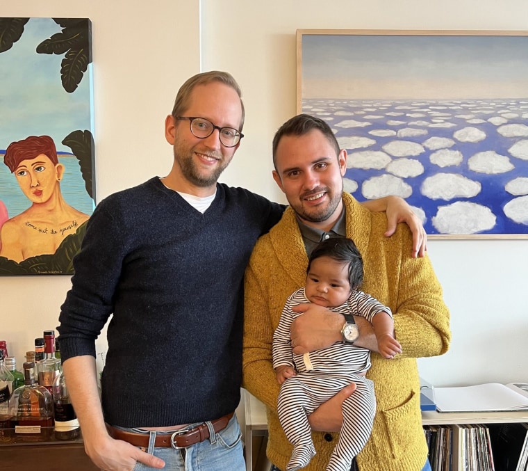 Brian Pierce, Jason Resendez and their son