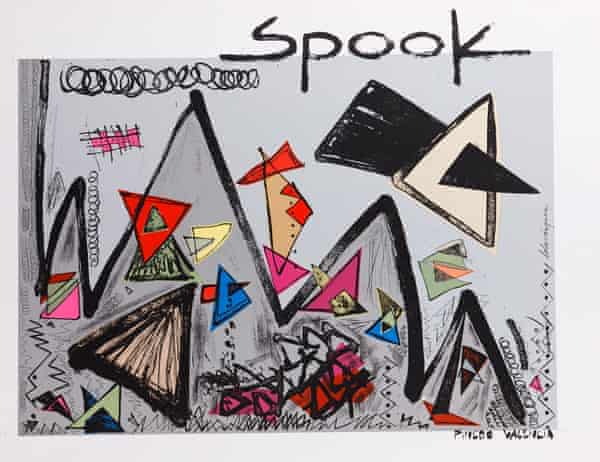 Poster for the club Spook, with artwork by Lola Vázquez, circa 1988.