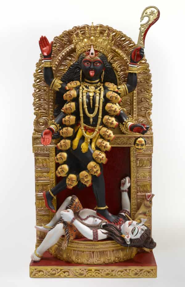 'I hoped the severed male heads might be portraits of well-known oppressors, but no, they mostly look like Salvador Dalí'… the ferocious goddess Kali by Kaushik Ghosh.