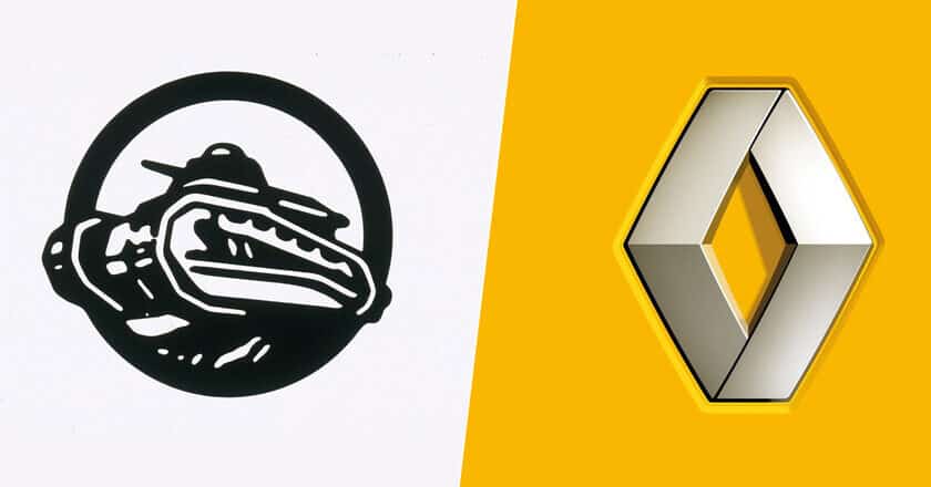 The turbulent history of the Renault logo: a military tank later transformed into a diamond