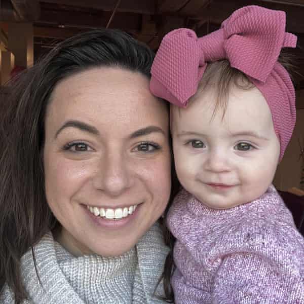 Morgan Fabry with her daughter.