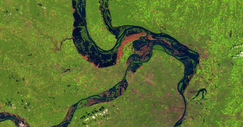 Sometimes rivers change their course suddenly, causing huge catastrophes.  It’s happening more and more
