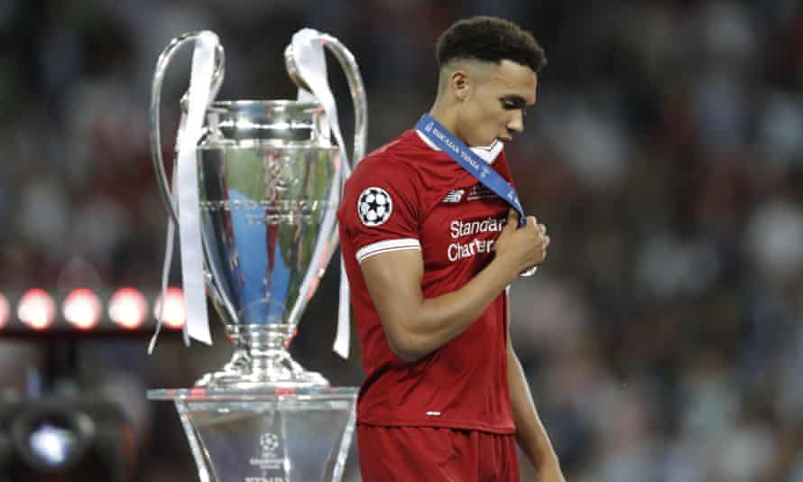 Trent Alexander-Arnold after the 2018 Champions League final defeat by Real Madrid.