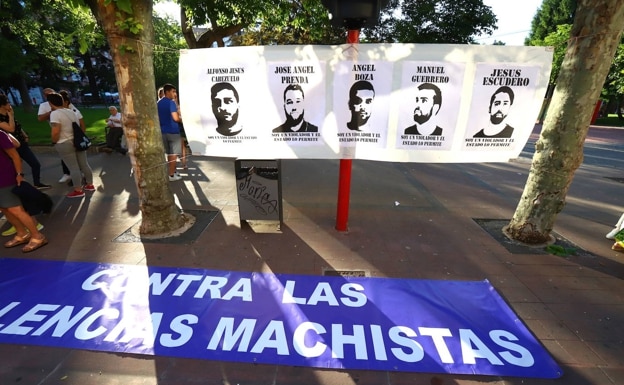 Concentration in Miranda de Ebro against the liberation of the members of La Manada de los sanfermines. 
