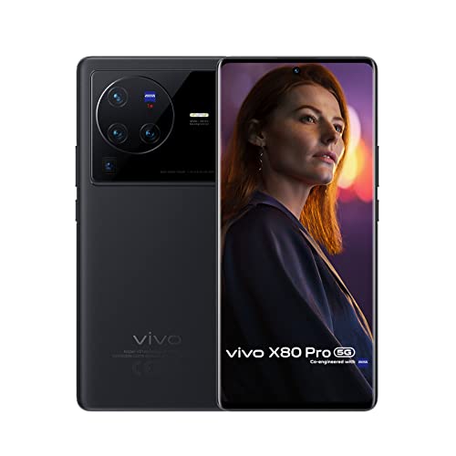 vivo X80 Pro 5G Smartphone,12GB RAM + 256GB ROM, 50MP ZEISS Optics, 6.78 AMOLED Mobile Phone, 4700mAh Battery, 80W FlashCharge, Dual SIM Mobile Phones