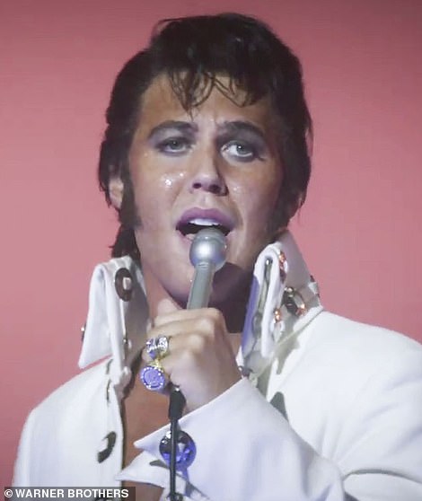 Becoming 'The King': Butler (pictured) stars as Elvis Presley in the forthcoming musical-drama