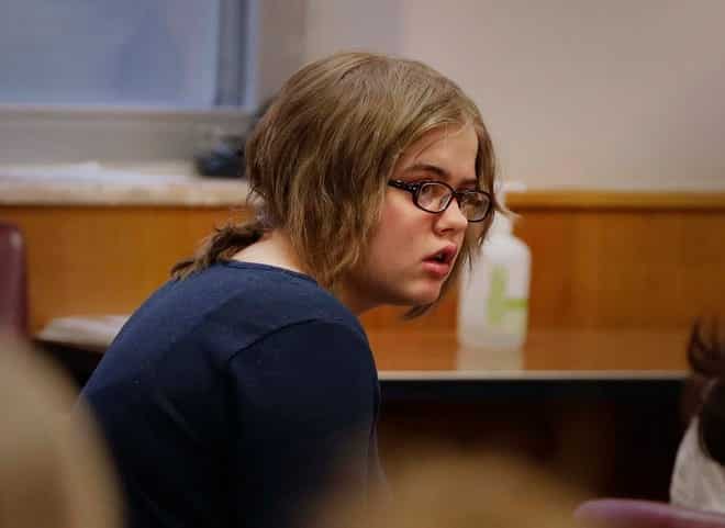 Morgan Geyser in court in 2018.